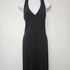 Talbots Elegant Black Backless Dress